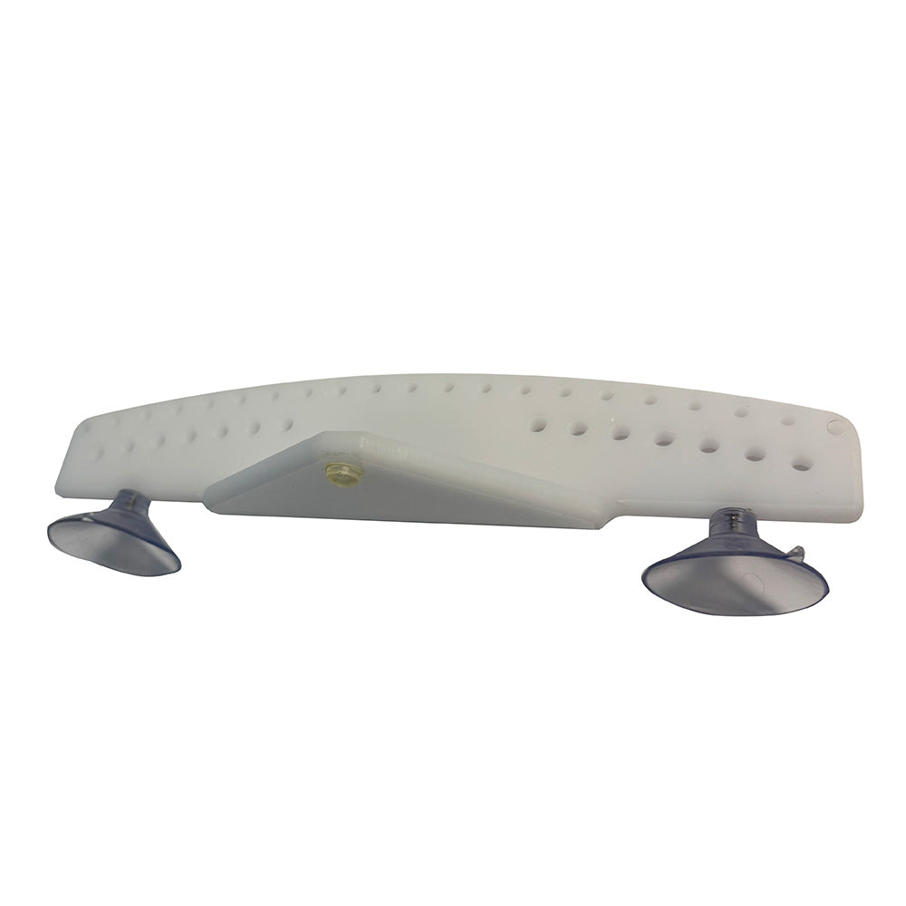 Deep Blue Marine 10-Inch Acrylic Lure Rack with Suction Mount and 35 Tackle Holes