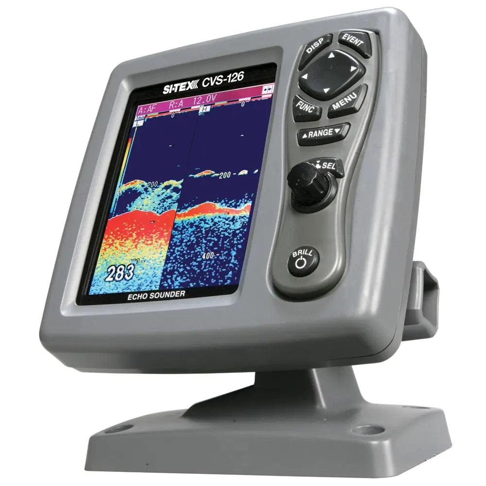 SI-TEX CVS-126 Dual Frequency Color Echo Sounder with 5.7-Inch LCD Display