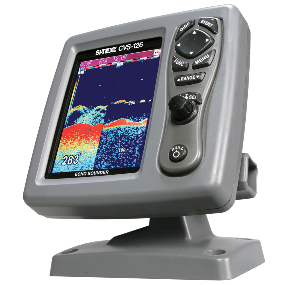 SI-TEX CVS-126 Dual Frequency Color Echo Sounder with 5.7-Inch LCD Display