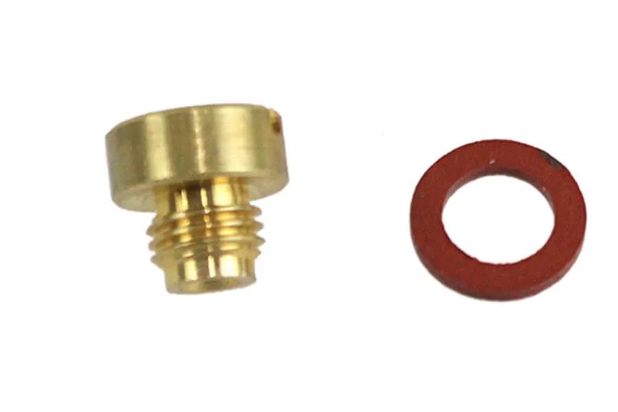 V-Twin Linkert Carburetor Bowl Drain Plug and Gasket Kit for Harley Davidson FL Models by V-Twin