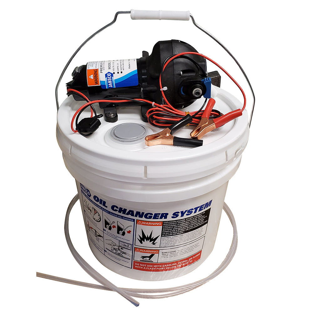 Jabsco DIY Oil Change System with Pump and 3.5 Gallon Bucket - Part Number 17850-1012
