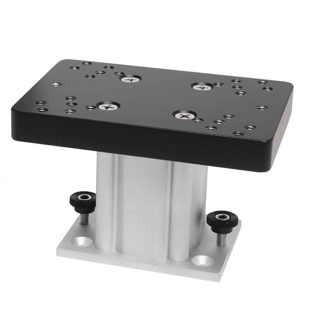 Cannon Aluminum Fixed Base Downrigger Pedestal - 4 inch