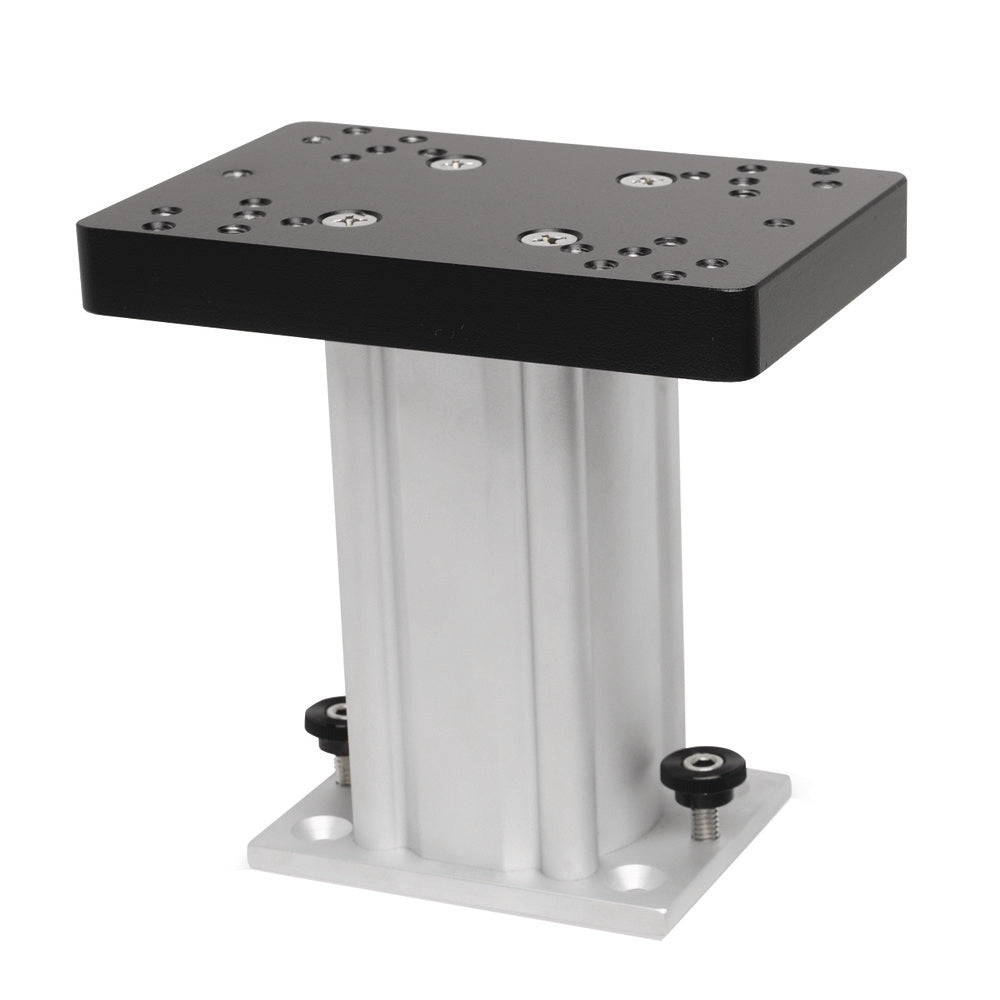 Cannon Aluminum Fixed Base Downrigger Pedestal - 6 inches for Reliable Trolling Control