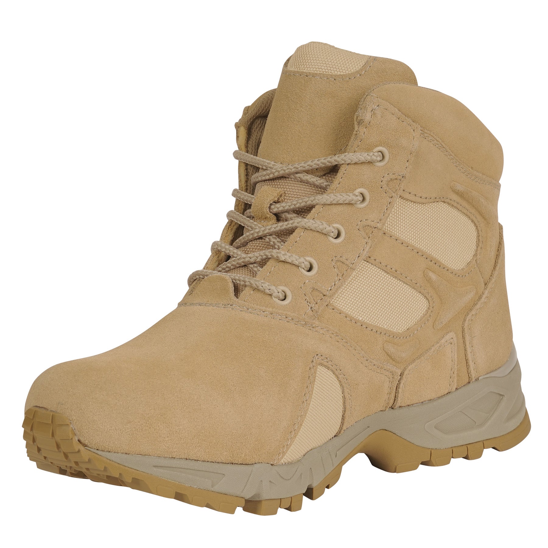 Rothco Forced Entry Desert Tan Deployment Boot - 6 Inch, Size 12 Wide