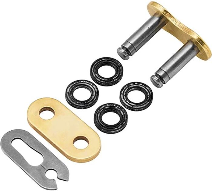 D.I.D Conn Link 520ATV G&B FJ Press Fit Clip Type Gold & Black