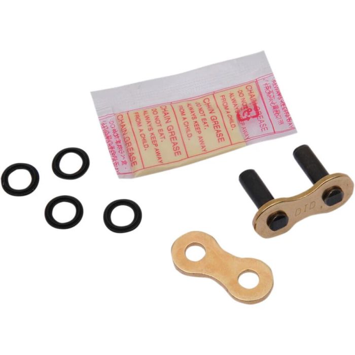 D.I.D Conn Link 520ATV2 G&B ZJ Press Fit Rivet Type Gold & Black