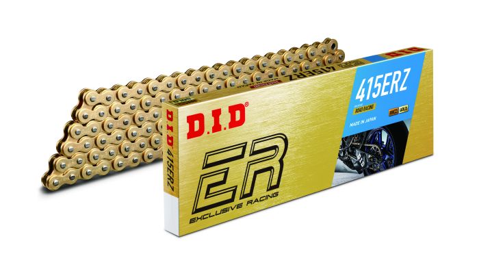 D.I.D Non-Sealed Chain 415ERZ Gold 120RB - High-Performance Motorcycle Chain