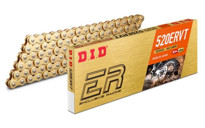 D.I.D X-Ring 520ERVT Gold 120FB - High-Performance Chain for Motorcycles