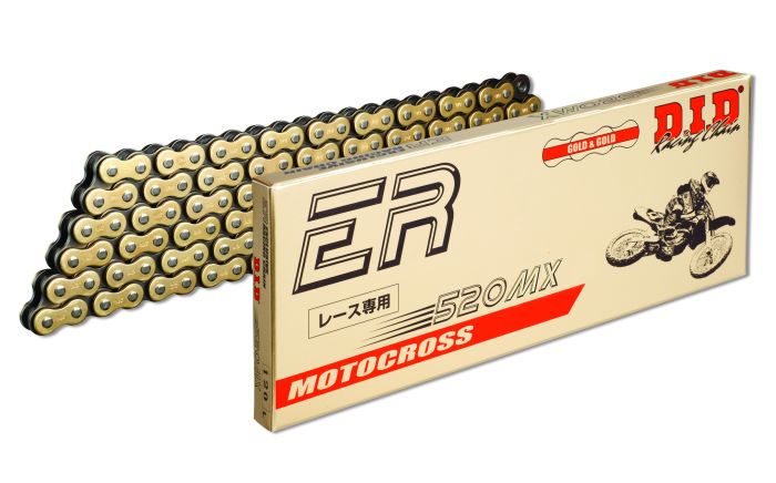 D.I.D Non-Sealed Chain 520MX Gold & Black 110RB (Part Number 520MXX110RB)