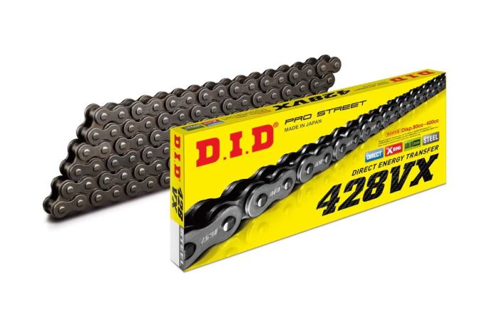 D.I.D X-Ring Chain 428VX x 120FB for Motorcycles and Powersports Vehicles
