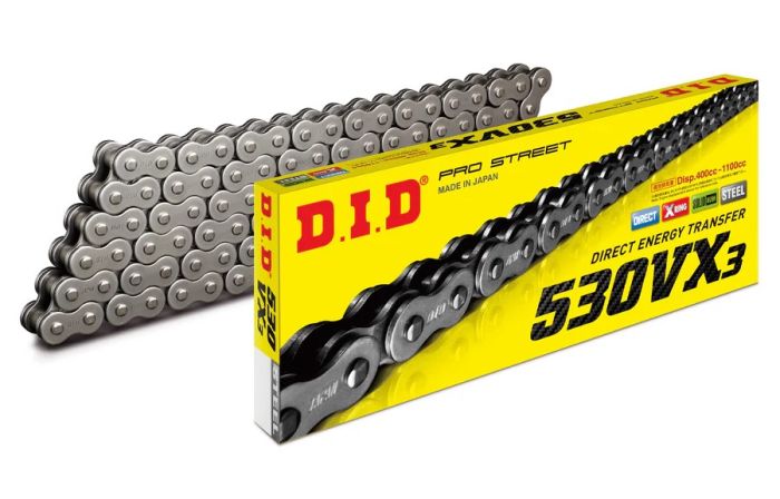 D.I.D X-Ring Chain 530VX3 X 150ZB for Motorcycle <br> Durable and High-Performance Chain