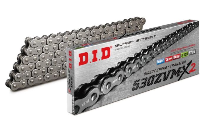 D.I.D X-Ring Chain 530ZVM-X2 with 120 Links - High-Performance Motorcycle Chain