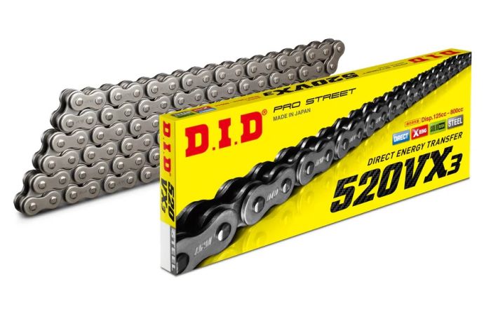 D.I.D 525VX3 X-Ring Motorcycle Chain 525VX3X110ZB