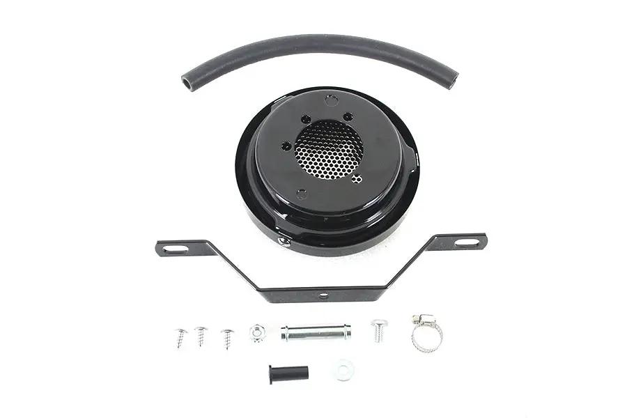 Wyatt Gatling Black Drilled Air Cleaner for Harley Davidson FL – Part 13407B by Wyatt Gatling