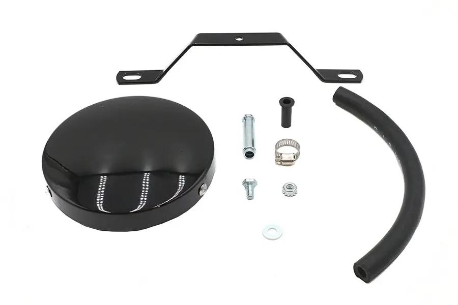Wyatt Gatling Black Smooth Air Cleaner for Harley Davidson FL - Part 13405B by Wyatt Gatling