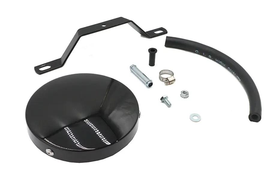 Wyatt Gatling Black Smooth Air Cleaner for Harley Davidson FL - Part 13405B by Wyatt Gatling