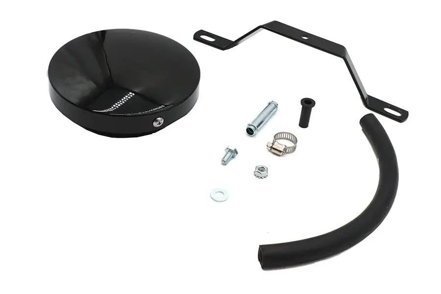 Wyatt Gatling Black Smooth Air Cleaner for Harley Davidson FL - Part 13405B by Wyatt Gatling