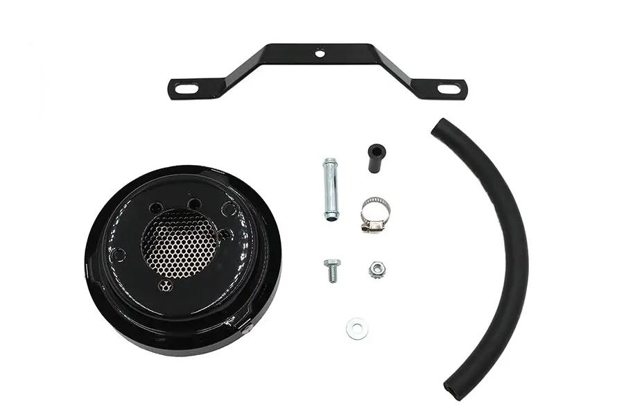 Wyatt Gatling Black Smooth Air Cleaner for Harley Davidson FL - Part 13405B by Wyatt Gatling
