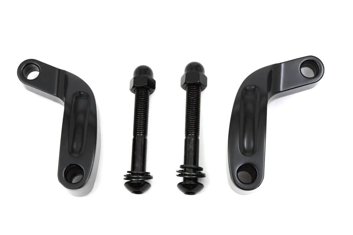 Wyatt Gatling Black Prime Mirror Relocation Kit for Harley Davidson FXD (2006-2015) by Wyatt Gatling