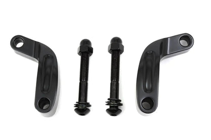 Wyatt Gatling Black Prime Mirror Relocation Kit for Harley Davidson FXD (2006-2015) by Wyatt Gatling