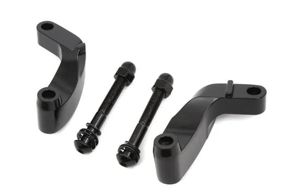 Wyatt Gatling Black Prime Mirror Relocation Kit for Harley Davidson FXD (2006-2015) by Wyatt Gatling