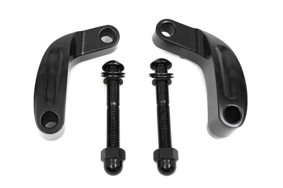 Wyatt Gatling Black Prime Mirror Relocation Kit for Harley Davidson FXD (2006-2015) by Wyatt Gatling