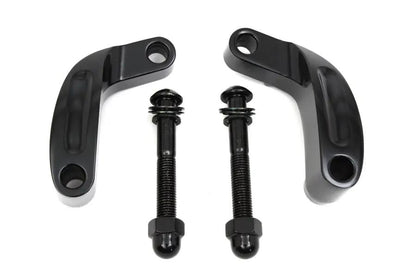 Wyatt Gatling Black Prime Mirror Relocation Kit for Harley Davidson FXD (2006-2015) by Wyatt Gatling