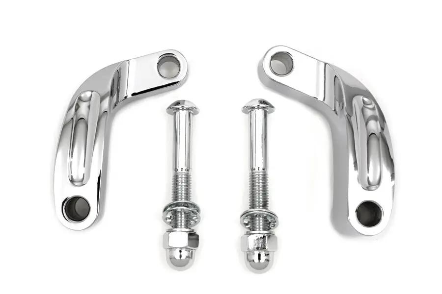 Wyatt Gatling Chrome Prime Mirror Relocation Kit for Harley Davidson FXD (2006-2015) by Wyatt Gatling