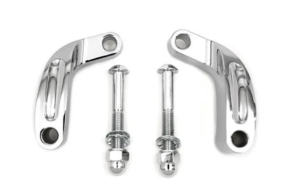 Wyatt Gatling Chrome Prime Mirror Relocation Kit for Harley Davidson FXD (2006-2015) by Wyatt Gatling