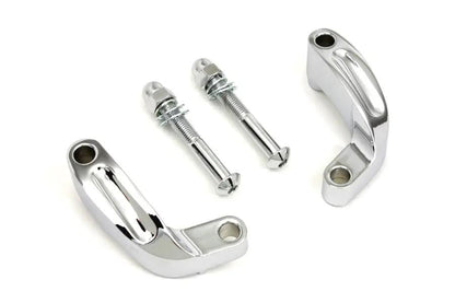 Wyatt Gatling Chrome Prime Mirror Relocation Kit for Harley Davidson FXD (2006-2015) by Wyatt Gatling