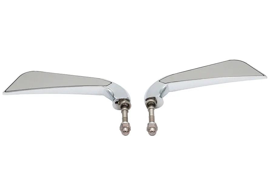 Wyatt Gatling M60-6356 Evil Eye Chrome Mirror Set with Billet Stems by Wyatt Gatling