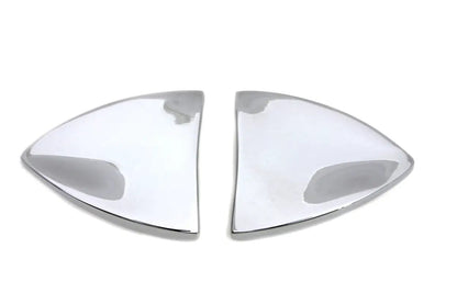 Wyatt Gatling Chrome Mirror Block Off Plate Set for Harley Davidson FLT (1996-2005) by Wyatt Gatling