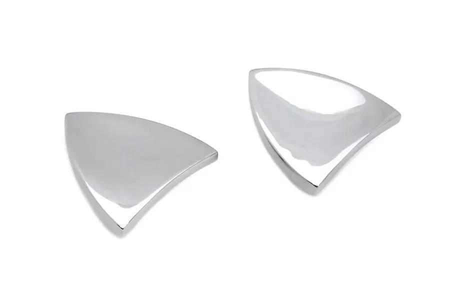 Wyatt Gatling Chrome Mirror Block Off Plate Set for Harley Davidson FLT (1996-2005) by Wyatt Gatling