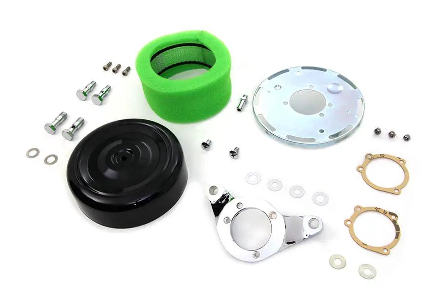 Wyatt Gatling 7 Inch Round Air Cleaner Kit for Harley Davidson FLST Models by Wyatt Gatling