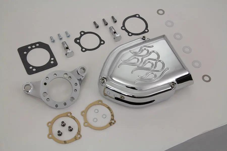 Wyatt Gatling Chrome Flame Style Air Cleaner Kit for Harley Davidson XL Models by Wyatt Gatling