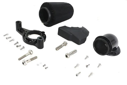 V-Twin M8 Heavy Breather Air Cleaner Kit Black for Harley Davidson FLHX and FLHTC Models by V-Twin