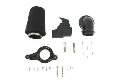 V-Twin M8 Heavy Breather Air Cleaner Kit Black for Harley Davidson FLHX and FLHTC Models by V-Twin