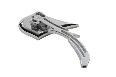 Wyatt Gatling Chrome Spike Oval Mirror with Billet Skull Stem for Harley Davidson by Wyatt Gatling