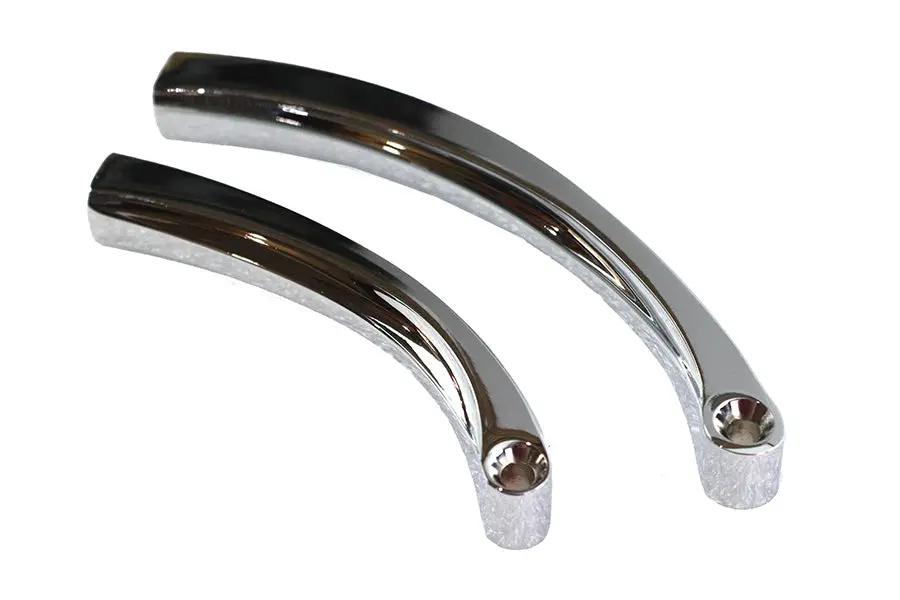 Wyatt Gatling Curved Solid Style Billet Mirror Stem - 5-Inch Long Stem Kit by Wyatt Gatling