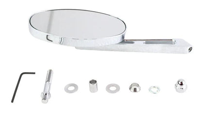 V-Twin Cateye Mirror with Billet Girder Stem Chrome - Fits 1965-1974 Harley Davidson All Models by V-Twin