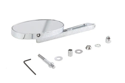 V-Twin Cateye Mirror with Billet Girder Stem Chrome - Fits 1965-1974 Harley Davidson All Models by V-Twin