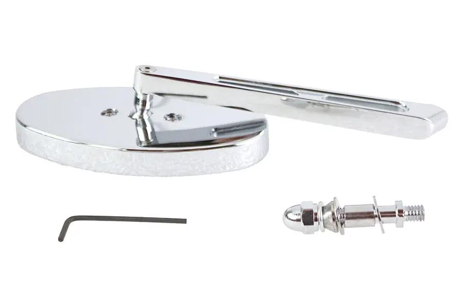 V-Twin Cateye Mirror with Billet Girder Stem Chrome - Fits 1965-1974 Harley Davidson All Models by V-Twin