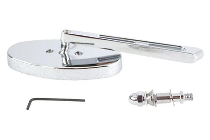 V-Twin Cateye Mirror with Billet Girder Stem Chrome - Fits 1965-1974 Harley Davidson All Models by V-Twin