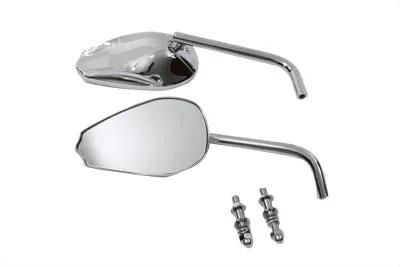 Wyatt Gatling AS27 Chrome Teardrop Mirror Set with Round Stems by Wyatt Gatling