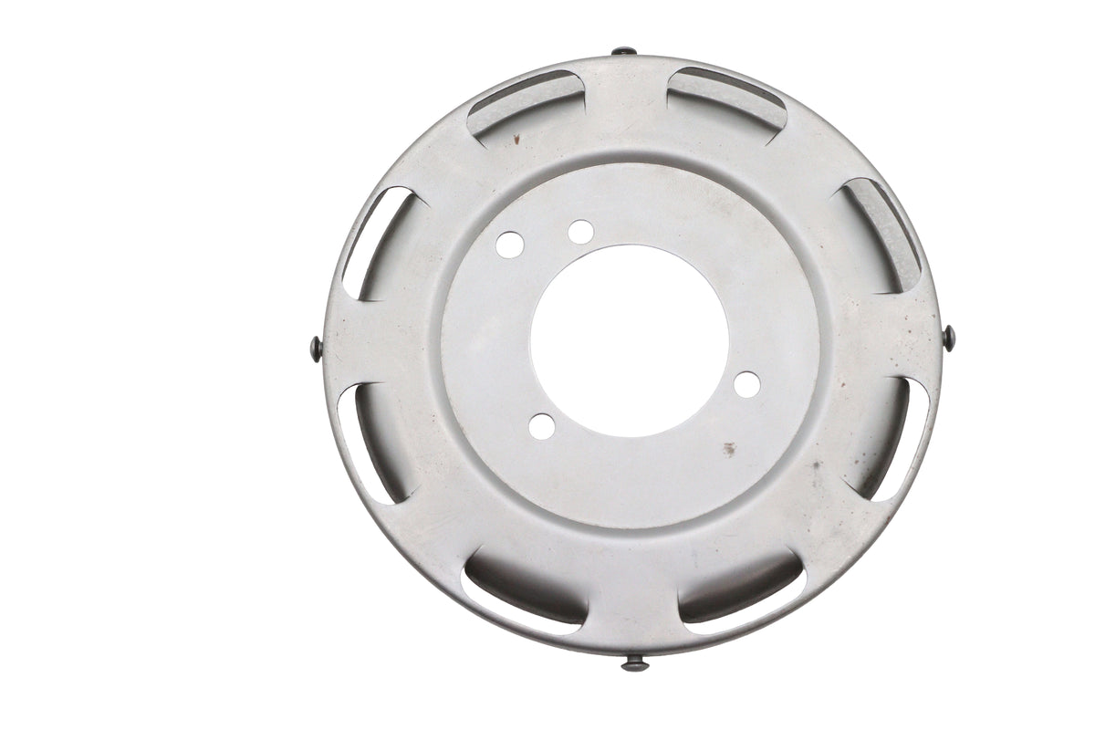 V-Twin 71912DZ 7-Inch Air Cleaner Backing Plate, Zinc Plated
