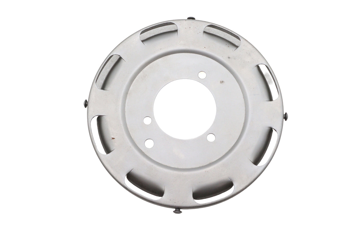 V-Twin 71912DZ 7-Inch Air Cleaner Backing Plate, Zinc Plated