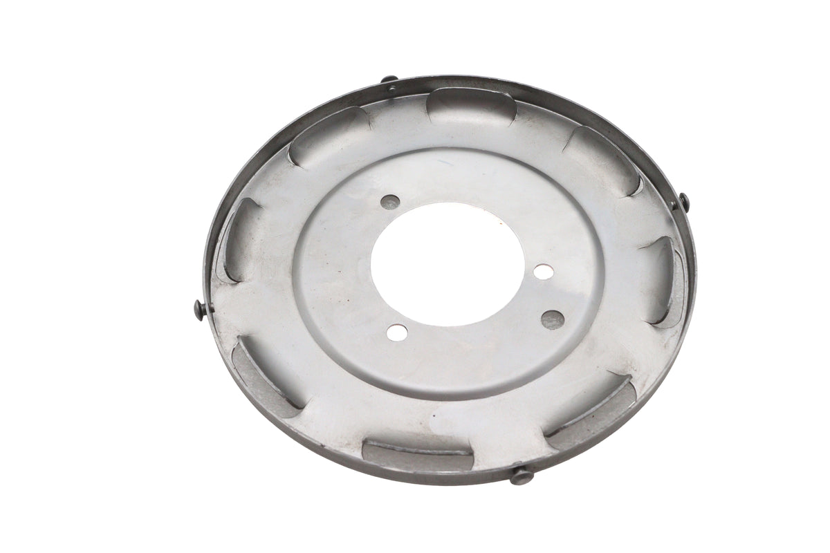 V-Twin 71912DZ 7-Inch Air Cleaner Backing Plate, Zinc Plated