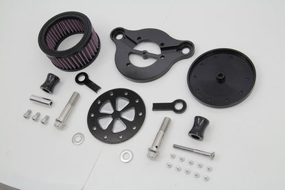 Wyatt Gatling Black Air Cleaner Kit with 5 Spoke Design for Harley Davidson XL (1991-2000)