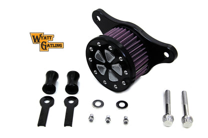 Wyatt Gatling Air Cleaner Kit Black for Harley Davidson FXST - Part 77569B