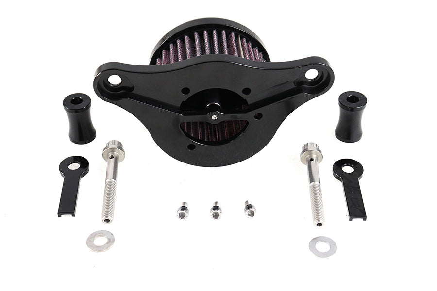 Wyatt Gatling Black Flame Design Air Cleaner Kit for Harley Davidson FXST (2001-2010)